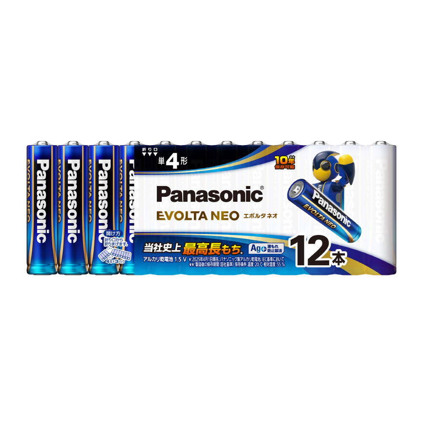 概要 乾電池エボルタネオ単4形12本パック LR03NJ/12SW | 電池 