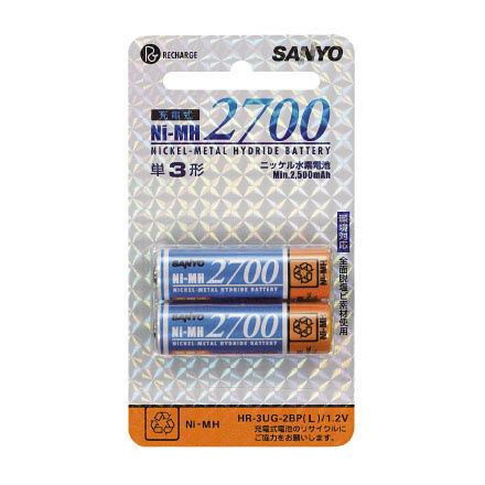 HR-3UG-2BP(L) 概要 - ニッケル水素電池 | エネループ／電池（三洋