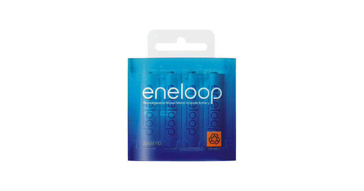 概要 eneloop：充電式ニッケル水素電池（単3形4個