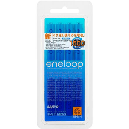 概要 ｅｎｅｌｏｏｐ：充電式ニッケル水素電池（単４形８個パック） HR-4UTGA-8BP | エネループ／電池（三洋） | Panasonic