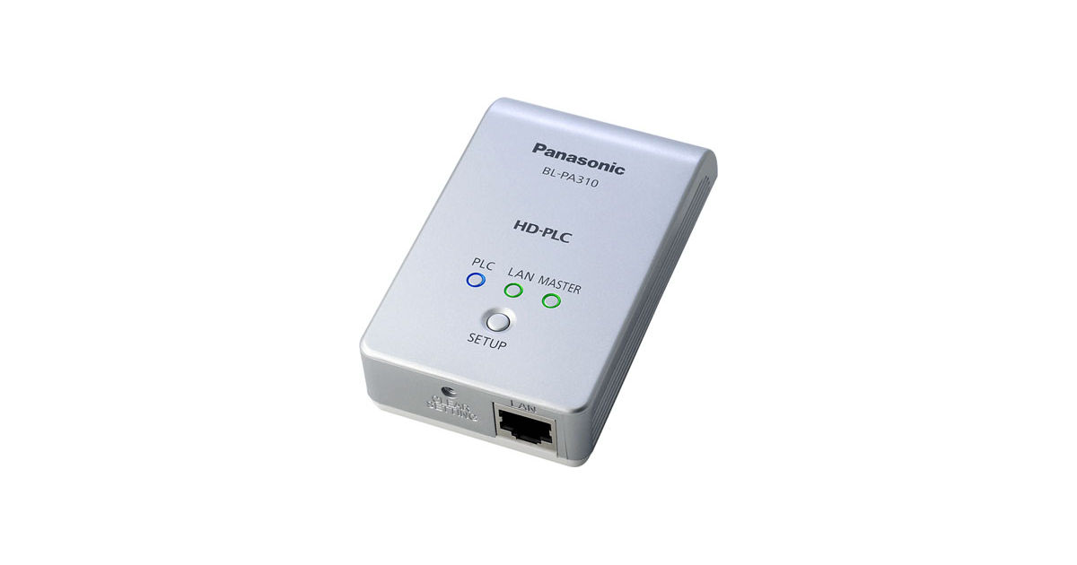 PC周辺機器 Panasonic - PLC Adaptor BL-PA510KT Amazon | パナソニック HD-PLCアダプタースタートパック BL