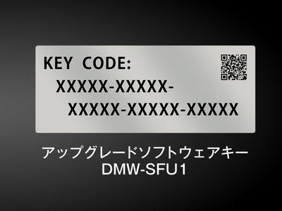 サポート アップグレードソフトウェアキー DMW-SFU1 | 消耗品・別売品 | Panasonic