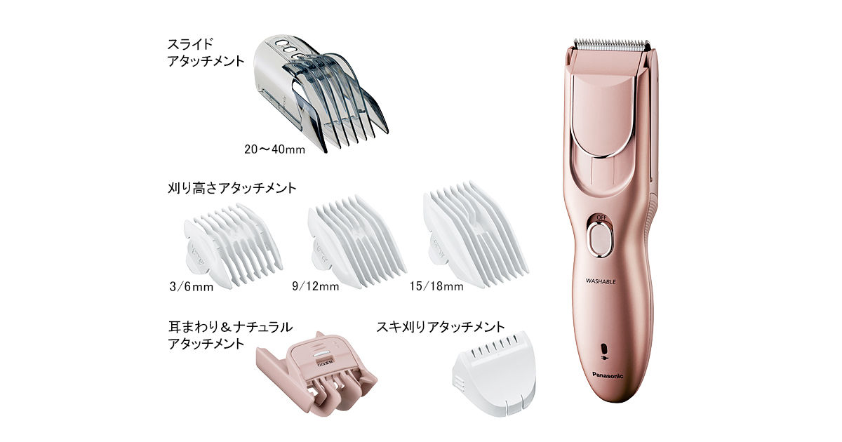 概要 カットモード ER-GF70 | 家庭用散髪器具 | Panasonic