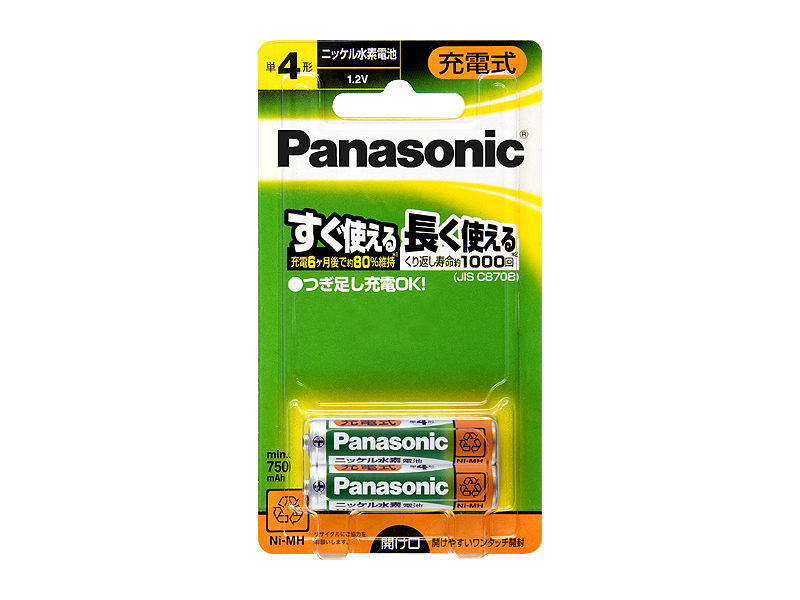 概要 ニッケル水素電池単4形(2本入り) HHR-4MPS/2B | 電池・モバイル