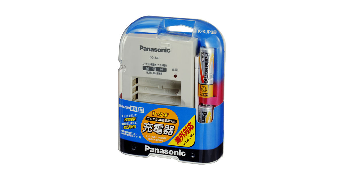 K-KJP3B 概要 - ニッケル水素充電器セット | 電池・モバイルバッテリー