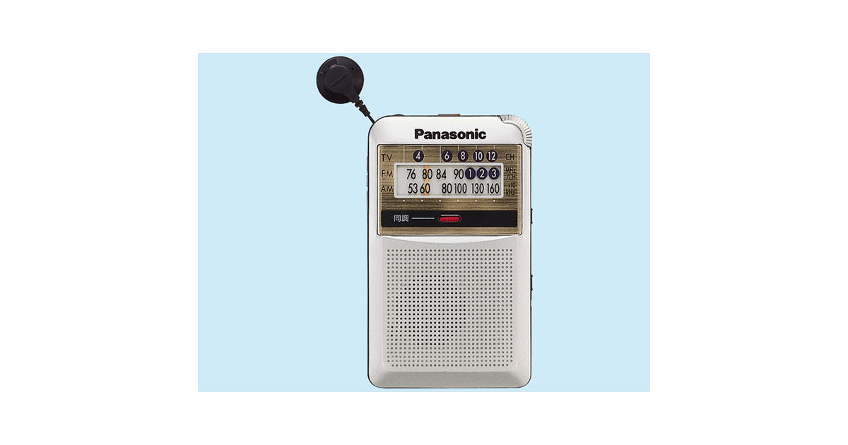 【美品】Panasonic・AM/FM・ラジオレコーダー・ホワイト 概要 3バンド薄型ラジオ RF-NA20R | ラジオ／CDラジオ／ラジオ