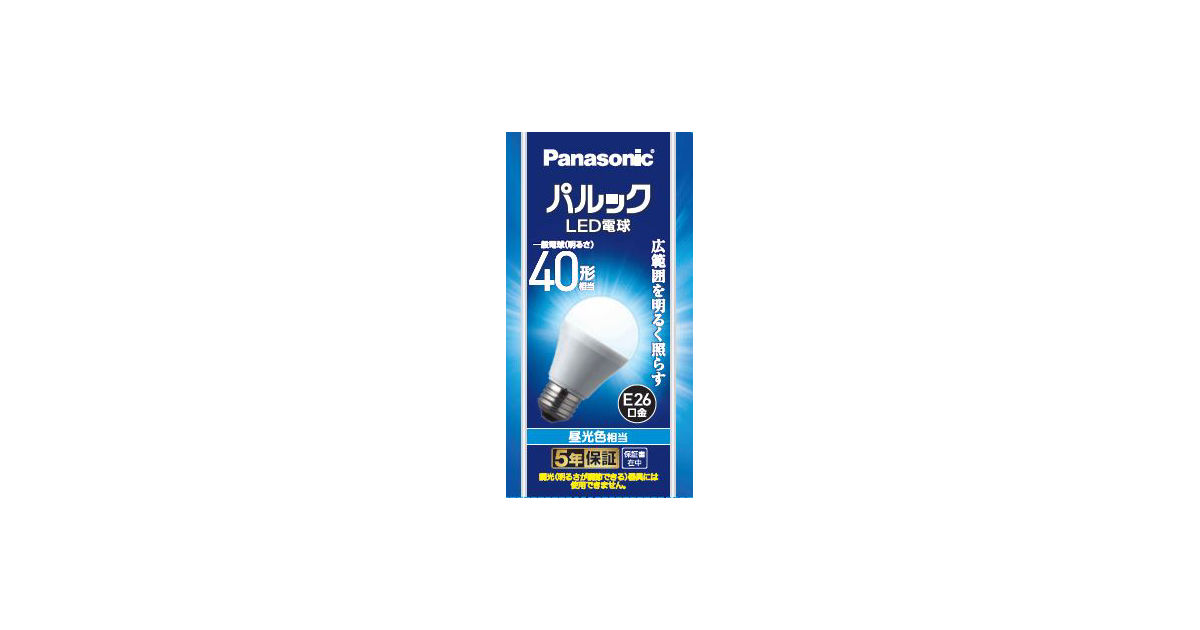 概要 LED電球 4.2W（昼光色相当） LDA4DGK4 | LED電球・蛍光灯 | Panasonic