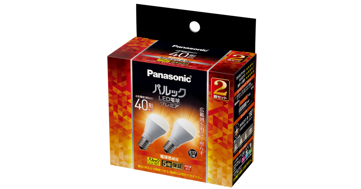 Panasonic パルック LED電球 E17 6個セット 概要 パルック LED電球 プレミア 6.7W 2個入（昼光色相当