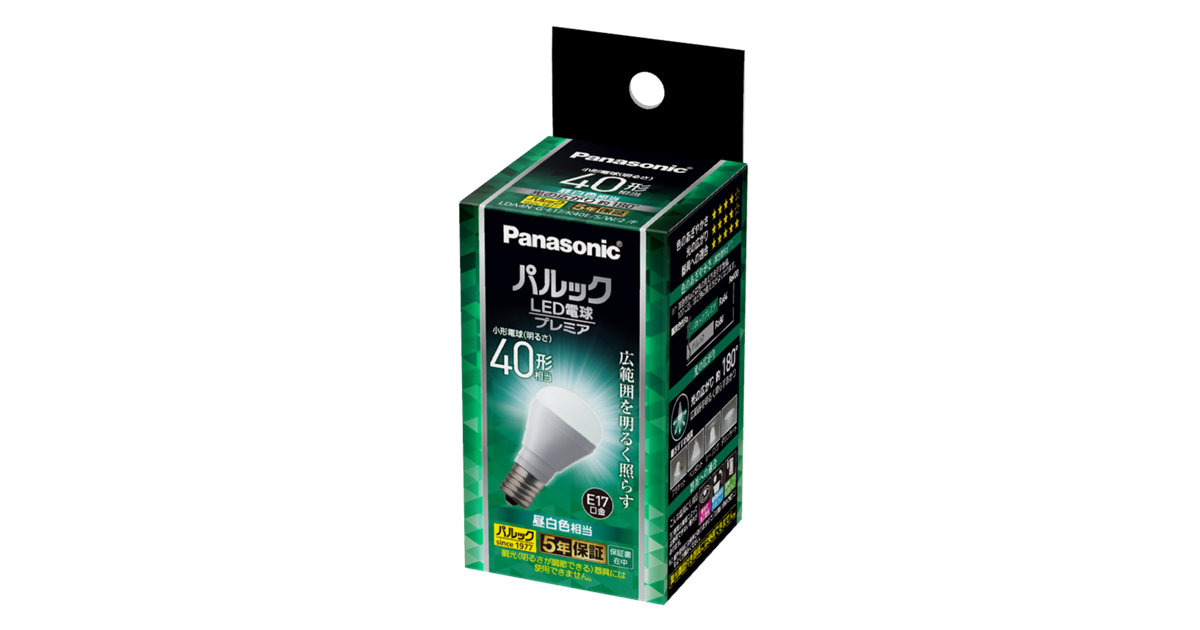 Panasonic パルックLED電球　プレミア 概要 パルック LED電球 プレミアX 4.4W（昼白色相当