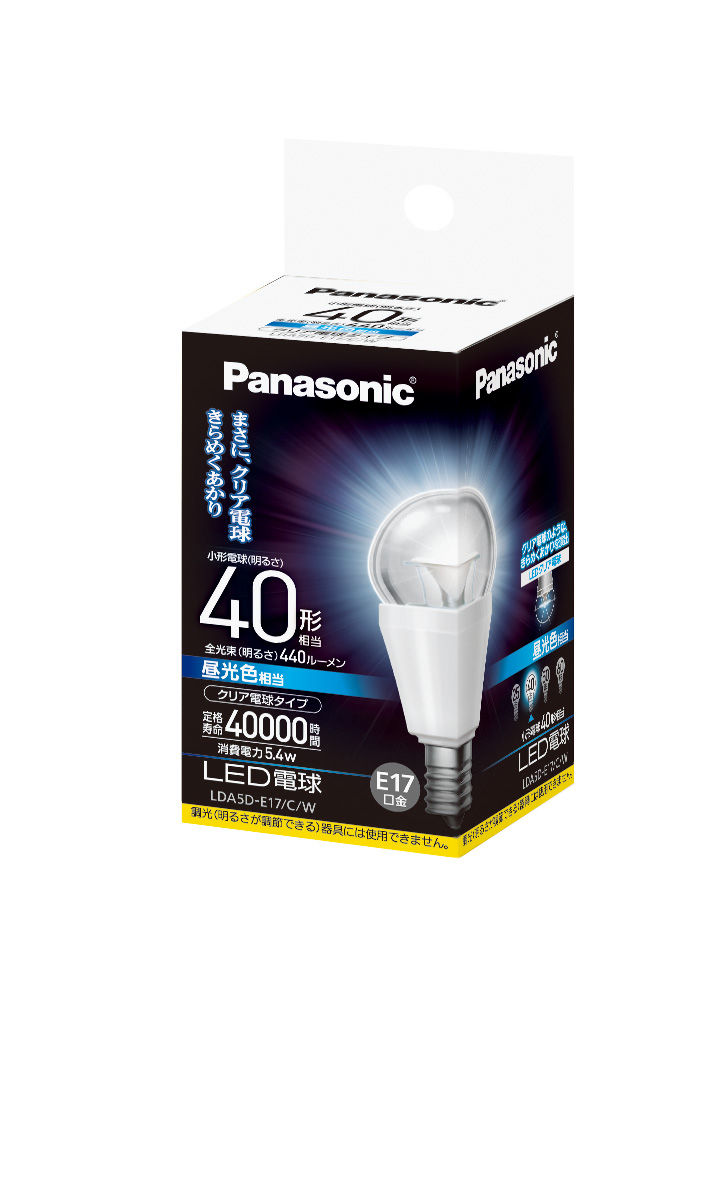 概要 LED電球 5.4W (昼光色相当) LDA5DE17CW | LED電球・蛍光灯
