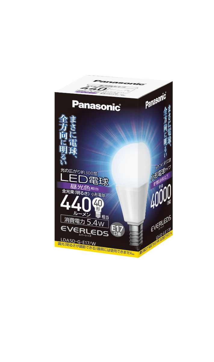 蛍光灯・電球 Panasonic NNL 4100ENT Leg & NNLK 41509J LDA5LDGSZ4 概要 - LED電球プレミアX 4.9W（電球色相当） | LED電球