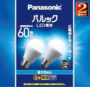 無印良品 システムライトPanasonic 昼光/電球色を切り替えLED電球付き 概要 LED電球プレミアX 7.3W（昼光色相当） LDA7DDGSZ6 | LED