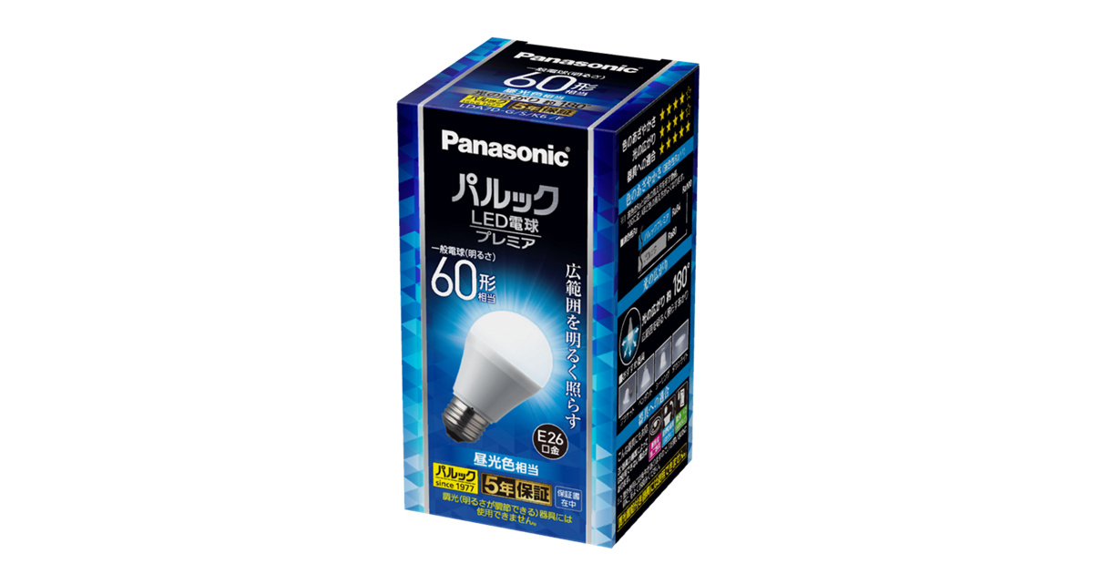 概要 パルック LED電球 プレミア 7.0W（昼光色相当） LDA7DGSK6F