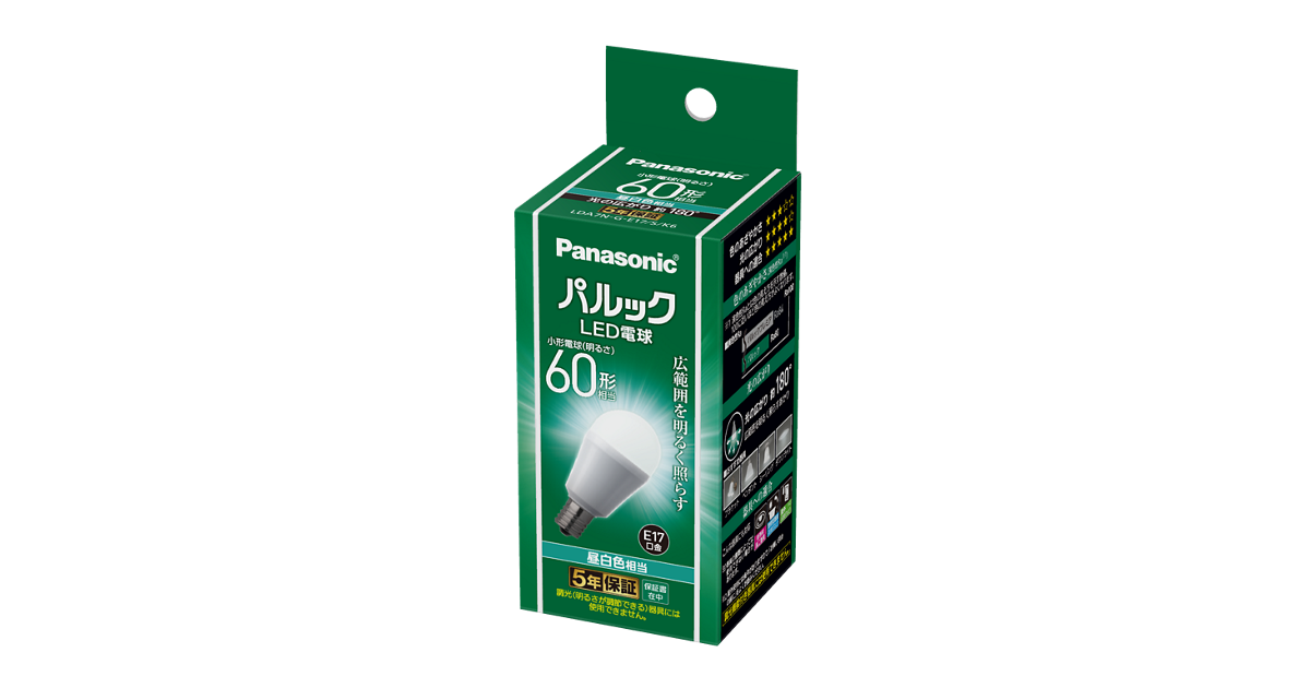 LDA7NGE17SK6 概要 - パルック LED電球 6.9W（昼白色相当） | LED電球