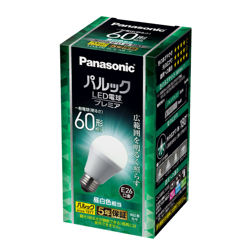 パナソニック LDA7LDGSZ6F パルック LED電球 プレミアX 7.4W