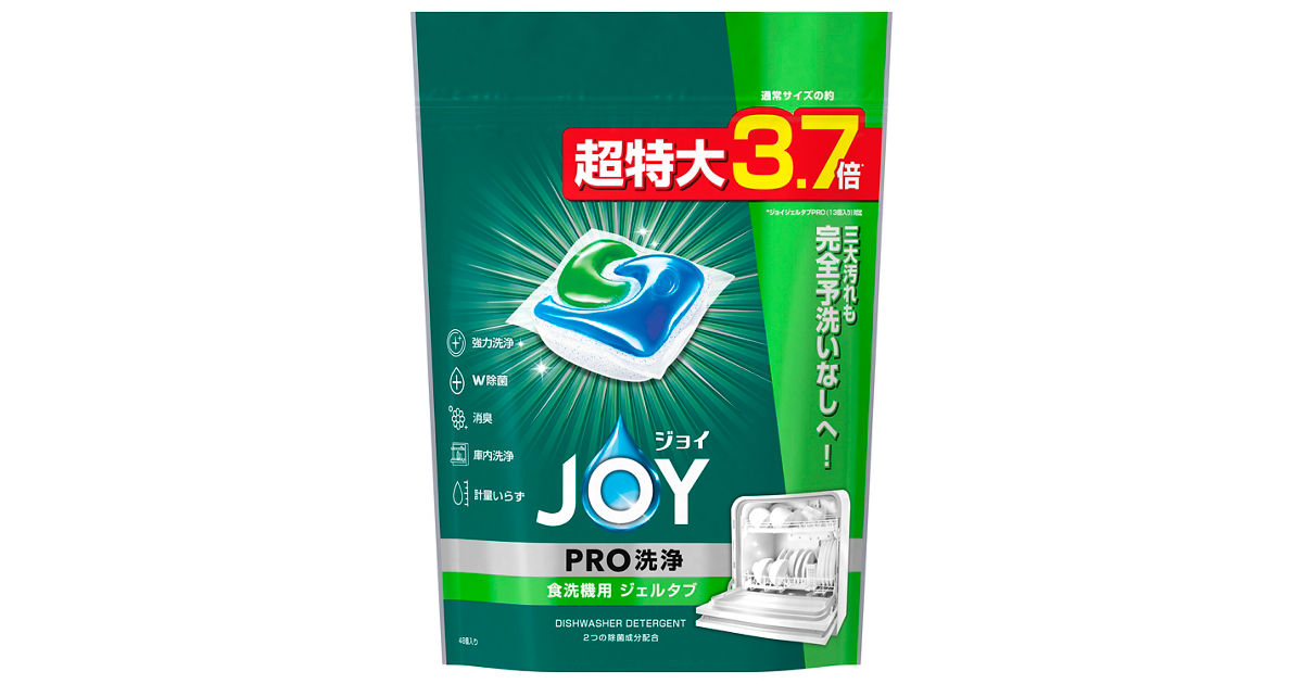N-JG48A 概要 - 食器洗い乾燥機専用洗剤ジョイ ジェルタブPRO | 消耗品