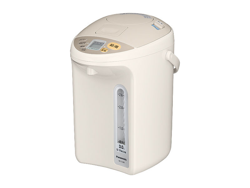 パナソニック　NC-BJ301-C （ベージュ）沸騰ジャーポット3.0L 詳細情報 マイコン沸騰ジャーポット NC-CJ301 | ジャーポット
