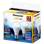 概要 LED電球 6.7W 2個セット（昼光色相当） LDA7DGE17K60ESW22T