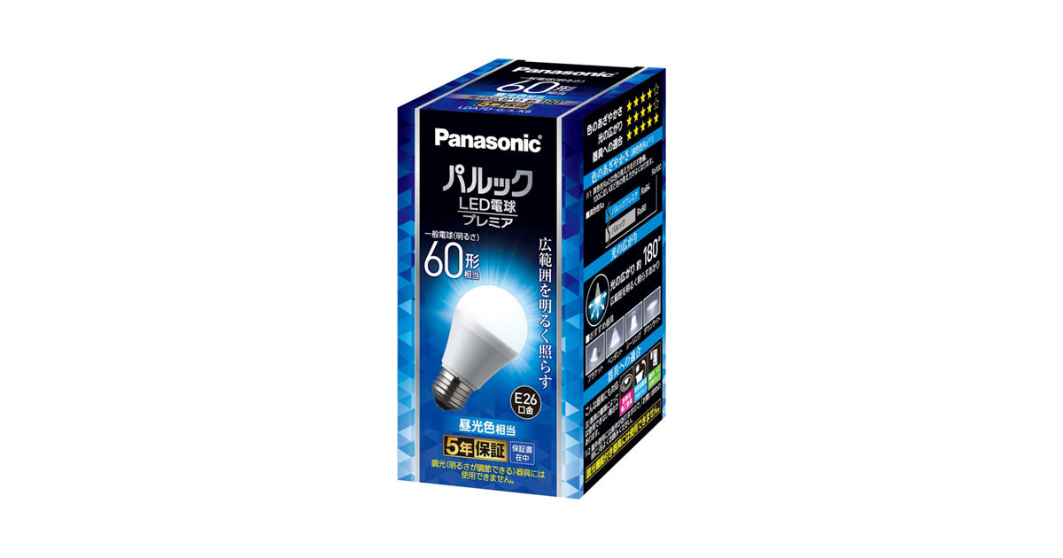 概要 パルック LED電球 プレミア 7.0W （昼光色相当） LDA7DGSK6