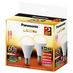 概要 LED電球 7.0W 2個セット（電球色相当） LDA7LGE17K60ESW22T