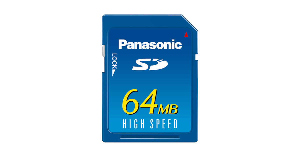 概要 64MB SDメモリーカード RP-SD064BL1A | アクセサリー