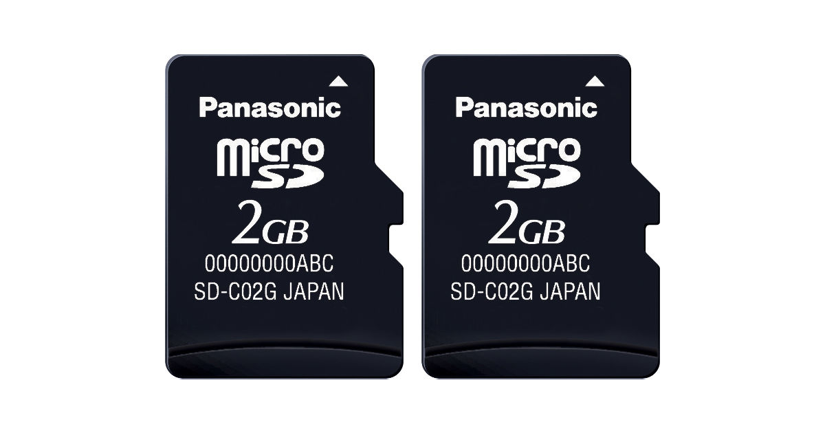 RP-SM02GBJ2K 概要 - 2GB microSDカード2枚パック | アクセサリー