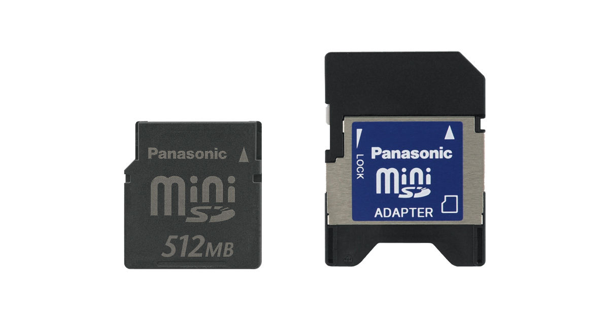 概要 512MB miniSDカード RP-SS512BJ1K | アクセサリー