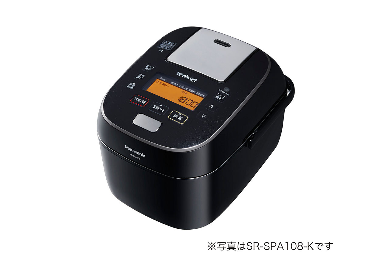 中古】「非常に良い」パナソニック 炊飯器 5.5合 スチーム&可変圧力IH式 W パナソニック 炊飯器 5.5合 スチーム&可変圧力IH式 Wおどり炊き ブラック SR-VSX108-K