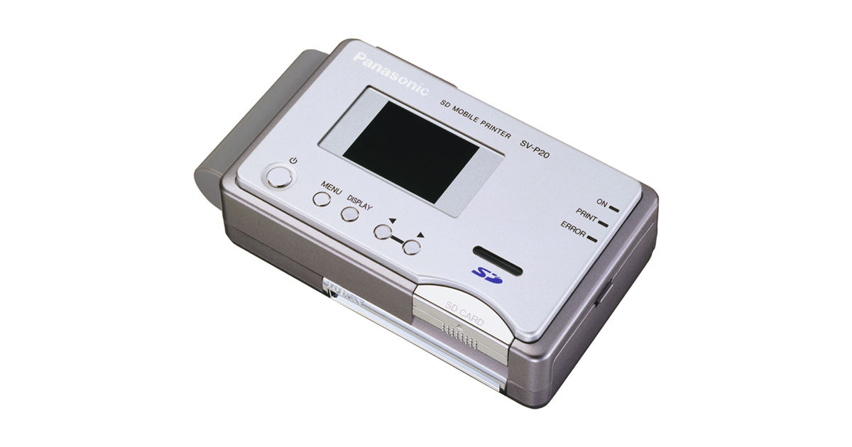 パナソニックホームビデオ　ハンディー小型タイプ　プリンターとセット SV-P20 概要 - SDモバイルプリンター | 消耗品・別売品 | Panasonic