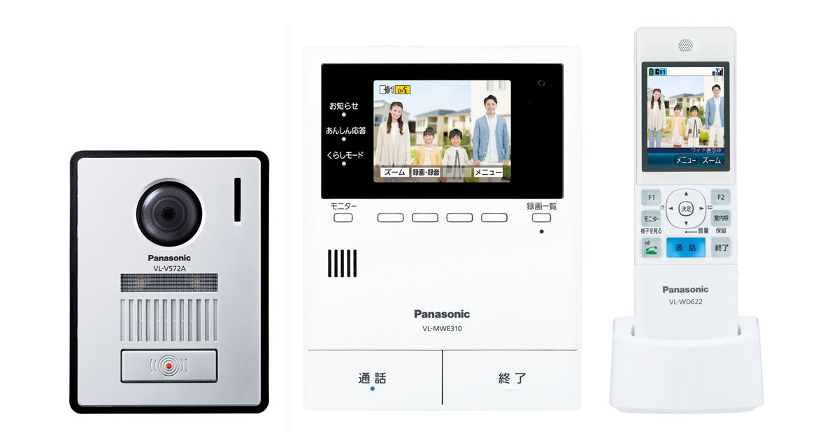 Panasonic VL-SWE710KS テレビドアホン 概要 ワイヤレスモニター付テレビドアホン 3-7タイプ（電源