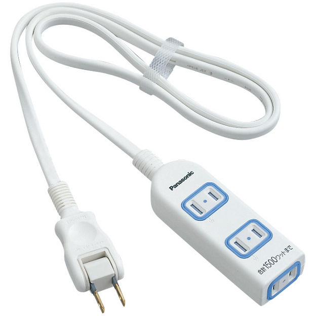 WHA2523WKP 購入 - ザ・タップX（3コ口）（2m） | 配線器具 | Panasonic