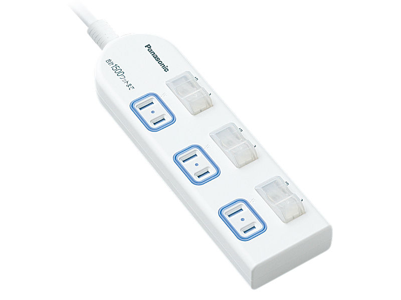 概要 ザ・タップX（3コ口）（3m）（ホワイト） WHA25334WP | 配線器具