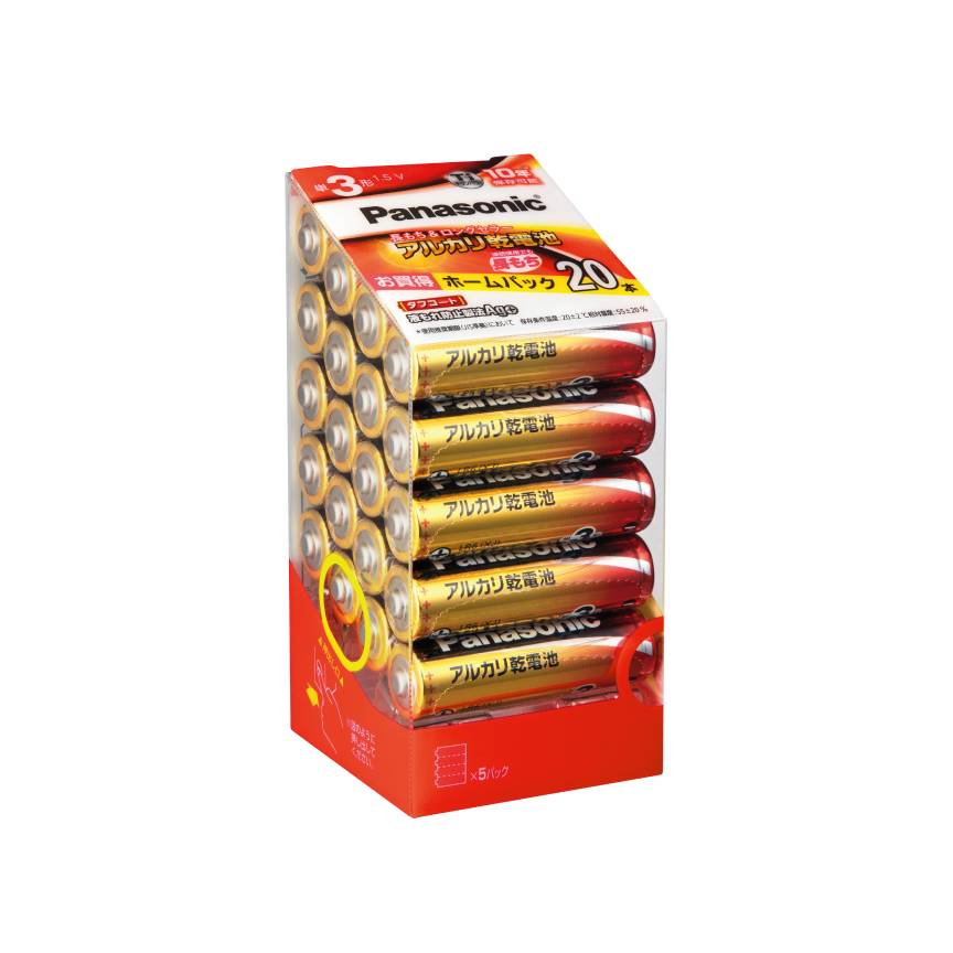 購入 アルカリ乾電池単3形20本パック LR6XJ/20SH | 電池