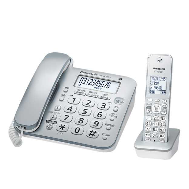 その他 Panasonic VE-GD28DL-S VE-GD28DL 購入 - コードレス電話機（子機1台付き） | 電話機 | Panasonic